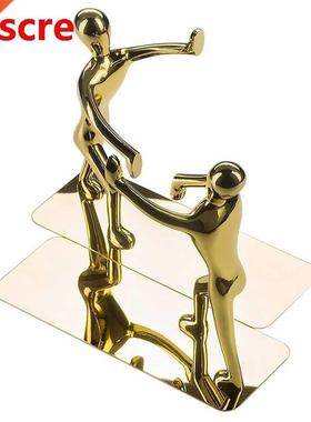 1 Pair Decorative Bookends Heavy Duty Man Book End Non-Skid