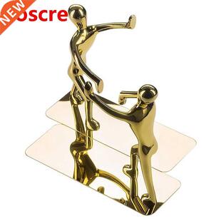 1 Pair Decorative Bookends Heavy Duty Man Book End Non-Skid