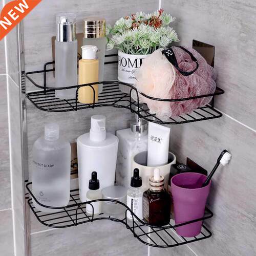 Bathroom Shelf Shampoo Holder Shower Shelves Corner Wall Mou