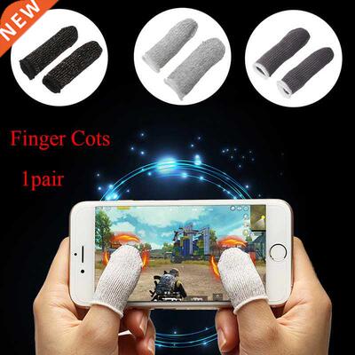 2pcs Touch Screen Mobile Finger Stall Sensitive Game Control