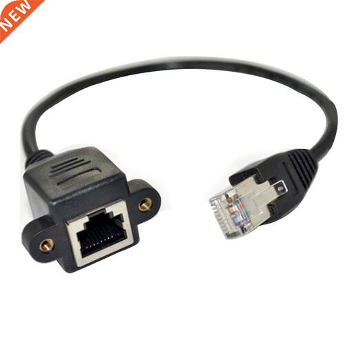 0.3-5m RJ45 Screw Ethernet LAN Network Panel Mount Male To F