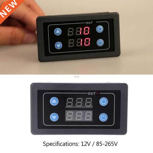 DC12V AC220V/85-265V Digital Display Time Relay Module Timer