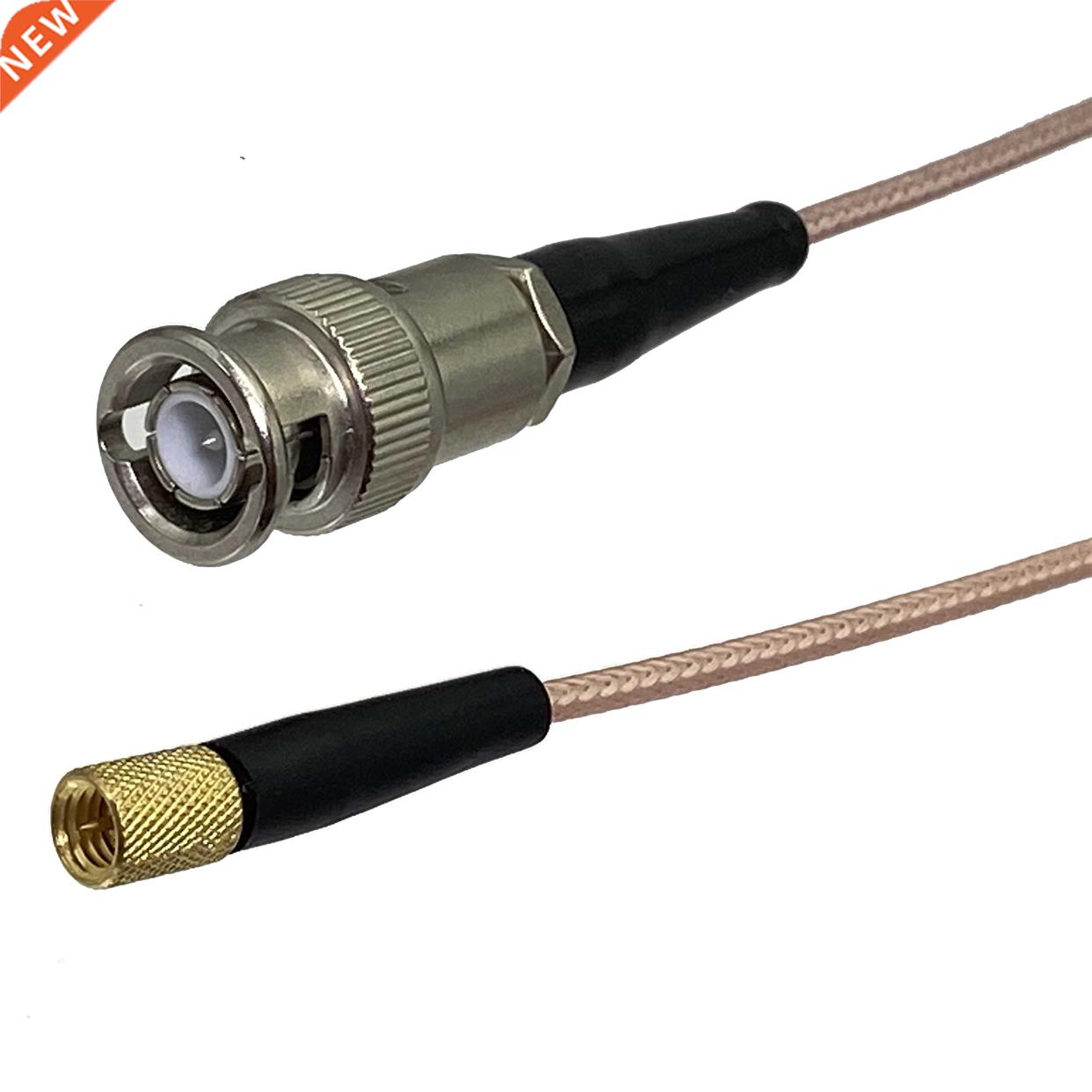 1Pcs RG316 Microdot L5 Male plug to BNC Q9 Male Plug Clamp C