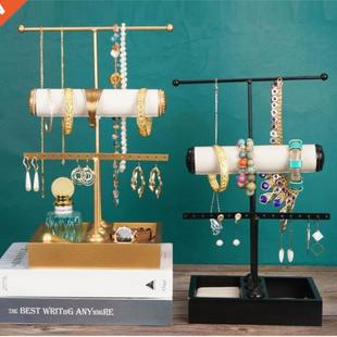 Luxury T-shaped Jewelry Organizer Tiered Tabletop Bracelet R