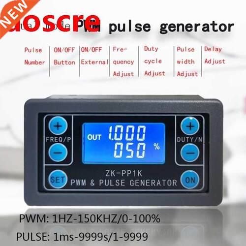 PWM Pulse Generator Frequency Duty Cycle justable Module S