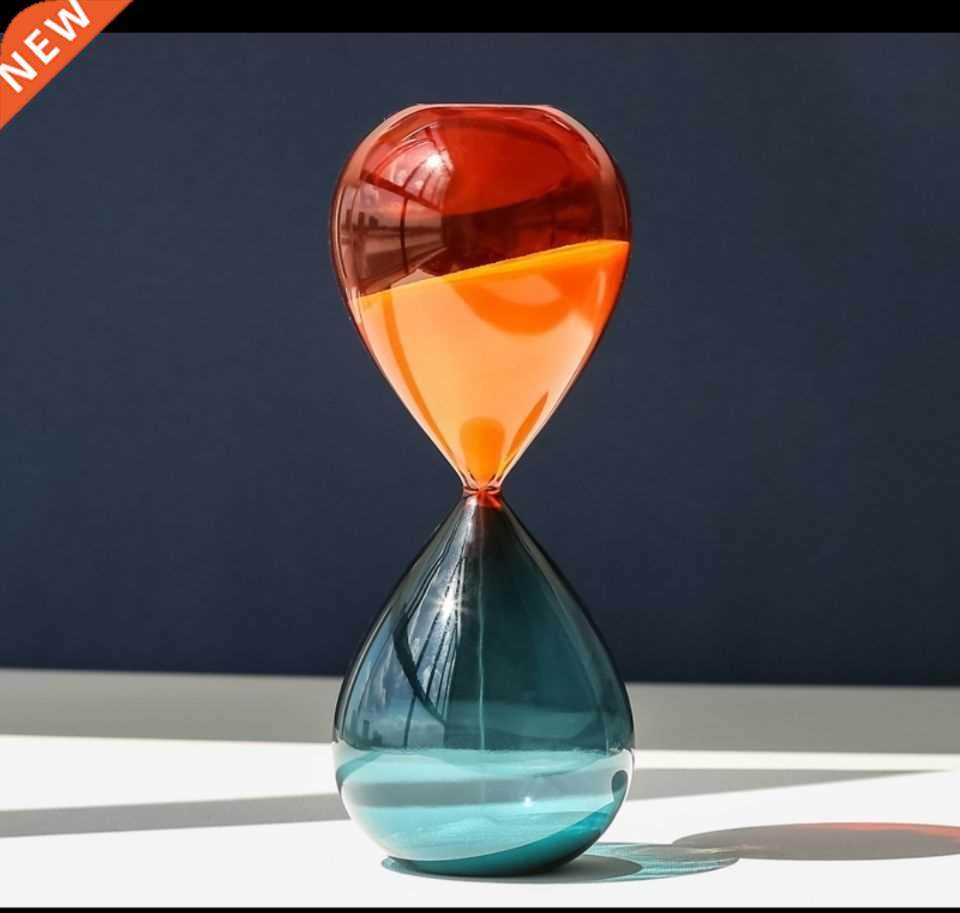 5/15/30/60 Min Two-color Hourglass Timer Home Decor Desk Liv