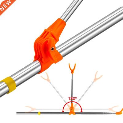 Foldable Fishing Rod Bracket Rack Pole Stand Holder Adjustab