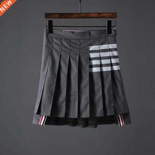 skirt women& striped summer bar pleated four 9;s