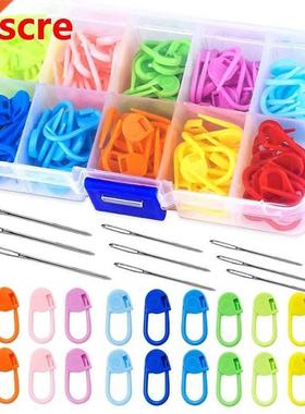 Plastic Crochet Stitch Markers Colorful Knitting Markers Cr