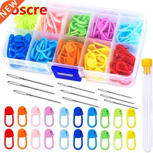 Plastic Crochet Stitch Markers Colorful Knitting Markers Cr