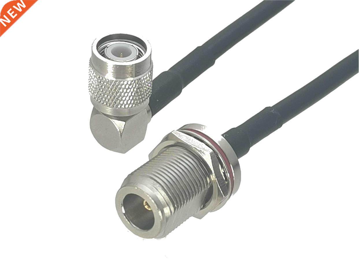 1Pcs RG58 N Female jack Bulkhead to TNC Male Plug Rght angl