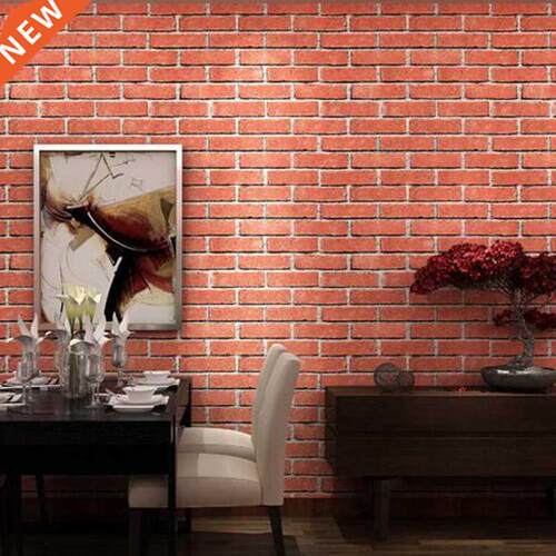 3D Brick pattern Non woven Wallpaper Retro self adhesive wal