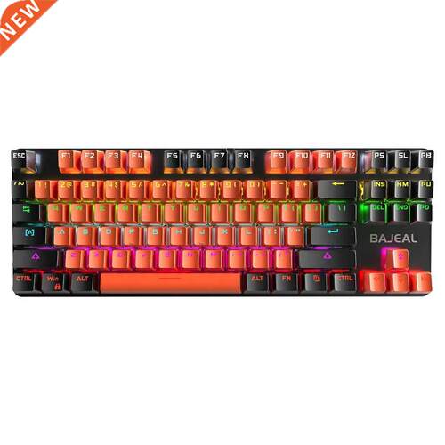 BAJEAL K200 87 Keys Mechanical Gaming Keyboards Wired Keyboa