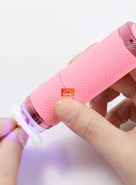 Mini Handheld Nail Art UV Press Light UV Lamp With Jelly Sil