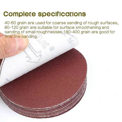 10PCS Sanding Disc 40-800 Grit 7 inch 180mm Sandpaper For Dr