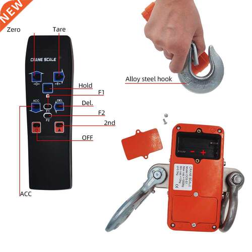 Crane Scale 1000KG 1Ton 2000lb OCS-S1 Digital balance LCD Hi
