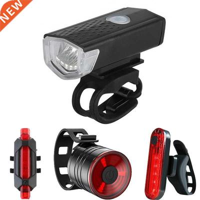 Bike Lights Bicycle LED USB Rechargeable Light Waterproof MT