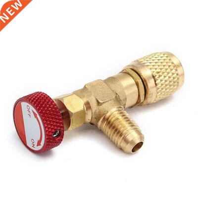 Red Knob R410A Refrigerant Copper Flow Control Valve For Cha