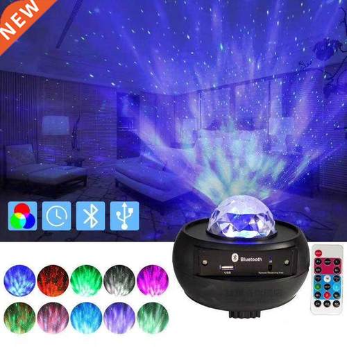 LED Galaxy Projector Ocean Wave LED Night Light Music Player