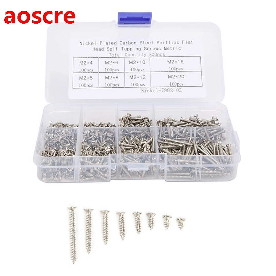 Carbon Steel Nickel Plated Self Drilling Screws countersunk