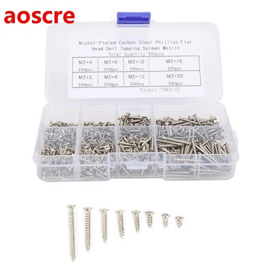 Carbon Steel Nickel Plated Self Drilling Screws countersunk