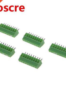 10 Pcs 2Pin-10Pin Screw PCB Mounted Terminal Blocks Connecto