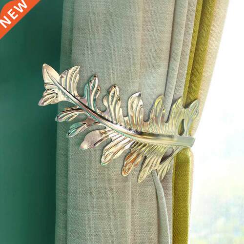 Wall Tie Back For Home Curtain Hook U Shaped Leaves Design