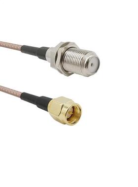 1Pcs SMA-F Extension Cord SMA Male Plug to F Female Jack Con