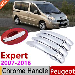 for Peugeot Expert Tepee 2007~2016 Chrome Door Handle Cover