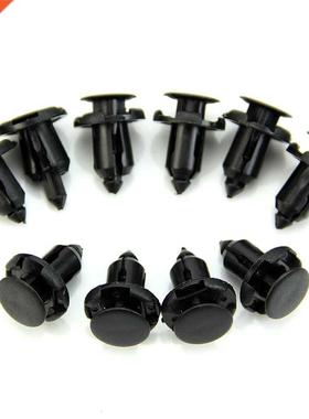 10Pcs 9mm Hole Nylon Rivet Fastener Fender Retainer Push in