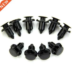 10Pcs 9mm Hole Nylon Rivet Fastener Fender Retainer Push in