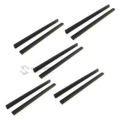 10 pcs 1x40 Pin 2.0mm Pitch Single Row Female Pin Heas St