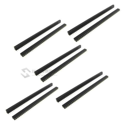 10 pcs 1x40 Pin 2.0mm Pitch Single Row Female Pin Heas St