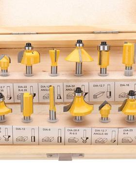 12 pièces/ensemble 1/4 pouces tige carbure acier affl