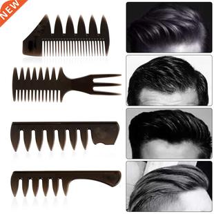 Hot New Wide Teeth Hairbrush Fork Comb Men Beard Hairdressin
