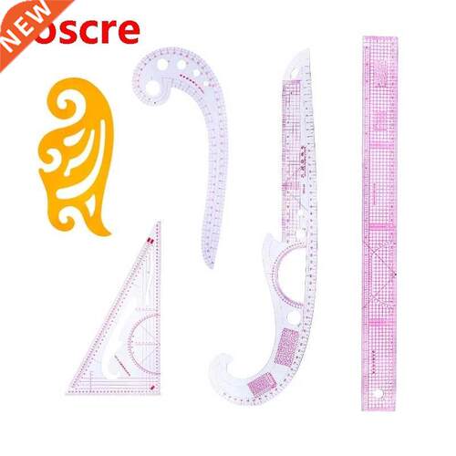 5PCS Sewing Ruler Curve Ruler Clothing Sample Gment Cut Cu