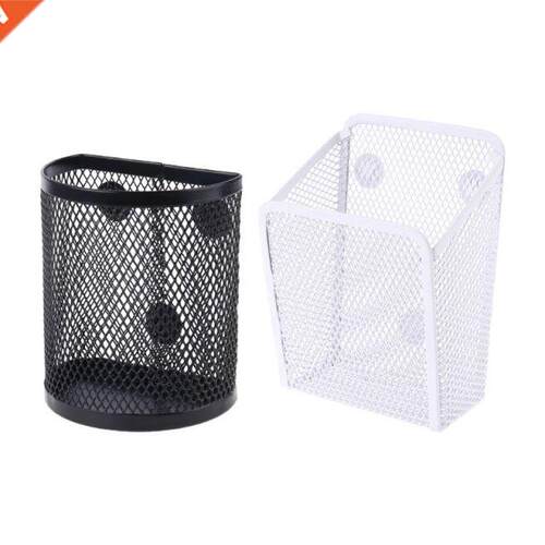 Metal Wire Mesh Magnetic Basket Storage Box Pen Pencil Makeu