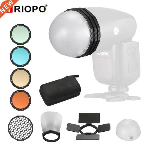 Magnetic Round Head Flash Accessory Kit For Godox V1 H200R P