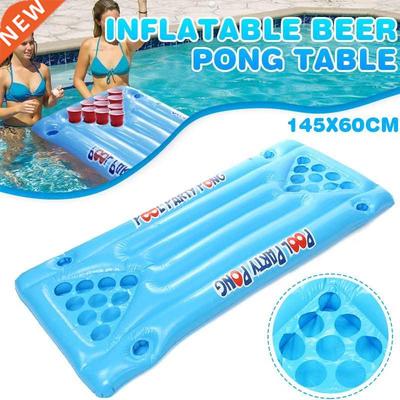Hot Selling 24 Holder Inflatable Beer Pong Table Pool Float