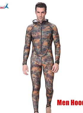 Wo One Piece Lycra Wetsuit Skins Long Sleeve Spearfishing Di