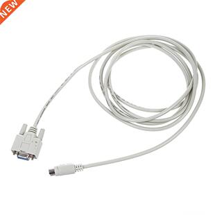 DB9P to 8P Mini Din RS232 Download Cable 8.2 Ft for PLC DVP-