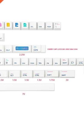 136Key Customized PBT e Subbed AI Theme Key Cherry Profile