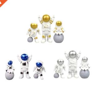 Set Figurine Resin Figurines Miniature Astronaut Mini