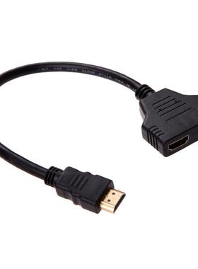 HDMI male to HDMI female adapter cable connection 30 cm (bla
