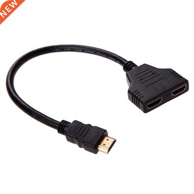HDMI male to HDMI female adapter cable connection 30 cm (bla