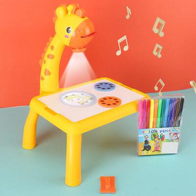 Kids Mini Led Drawing Projector Art Drawing Tale Light Toys
