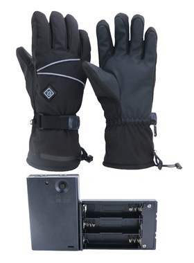 Heated Gloves with Adjustable Strap Electrical Heating