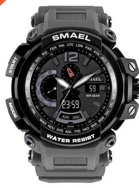 2019 SMAEL Luxury Dual Display Watches Men Sport Multi func