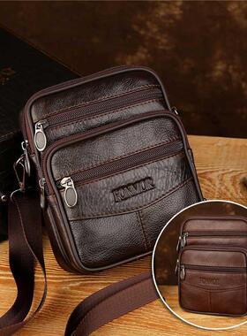 Vintage Leather ags For Man Genuine Leather Crossody ag F