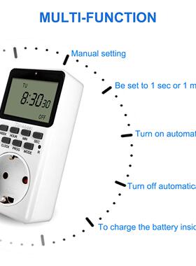 220V AC EU Digital LCD Power Meter Wattmeter Socket Wattage